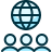 íocne de um globo com três pessoas em baixo